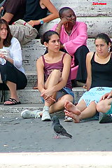 Accident in public - latina teen upskirt